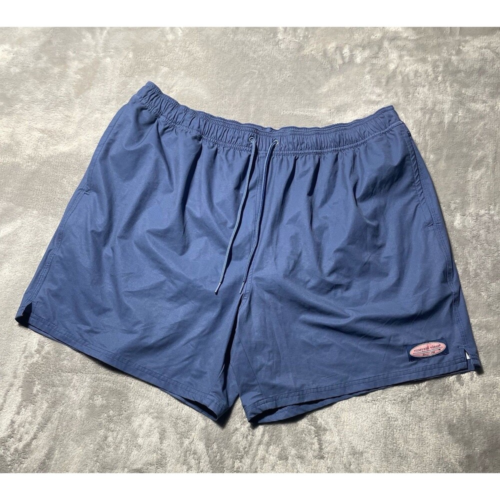 Vineyard Vines Board Shorts Mens 2XB Blue Big Island Swim Trunks Logo